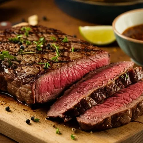 Flank Steak Marinade 3 a medium shot of a perfectly cooked flan h8oFYiLfT066bcfdQz9D w JmnWgV8zQyKweZ2DxBnEuQ
