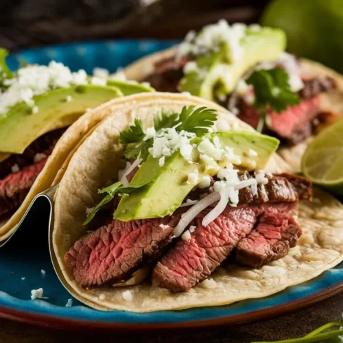 a photo of a plate with a few steak taco EcBrwnyYTV2BK ns7MRM6g cDT5d PjRrKpCH1MpSS1kQ