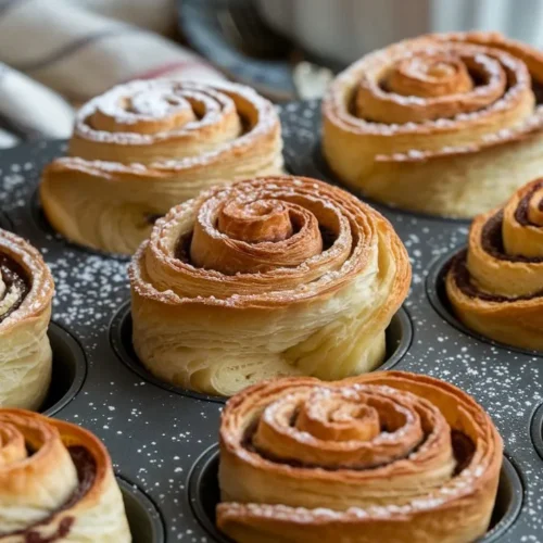 a photo of golden brown cruffins in a mu Ik38YtUXTn VxA3NpegkXQ BouKwM1fQn ZE8w32PBFqQ