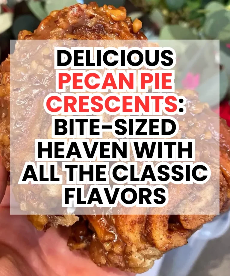 Delicious Pecan Pie Crescents: Bite-Sized Heaven with All the Classic Flavors
