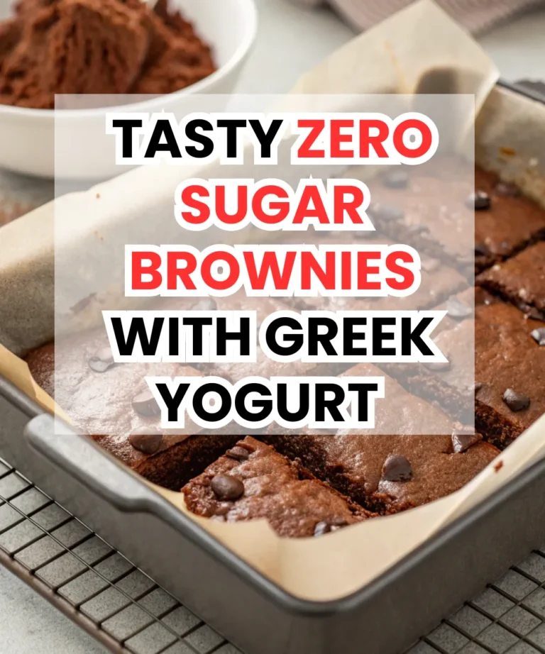 Tasty Zero Sugar Brownies with Greek Yogurt: A Guilt-Free Dessert Delight