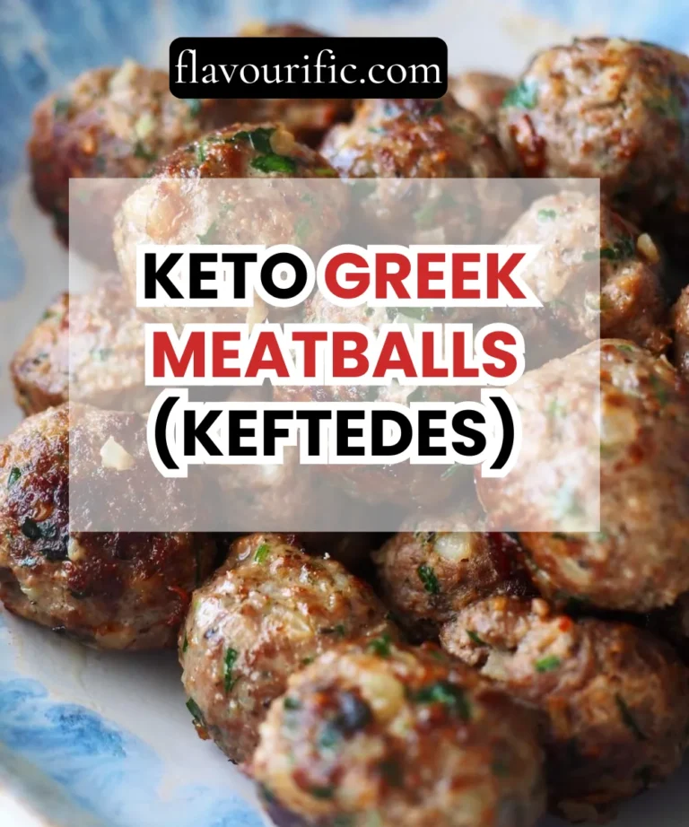 Keto Greek Meatballs (Keftedes)