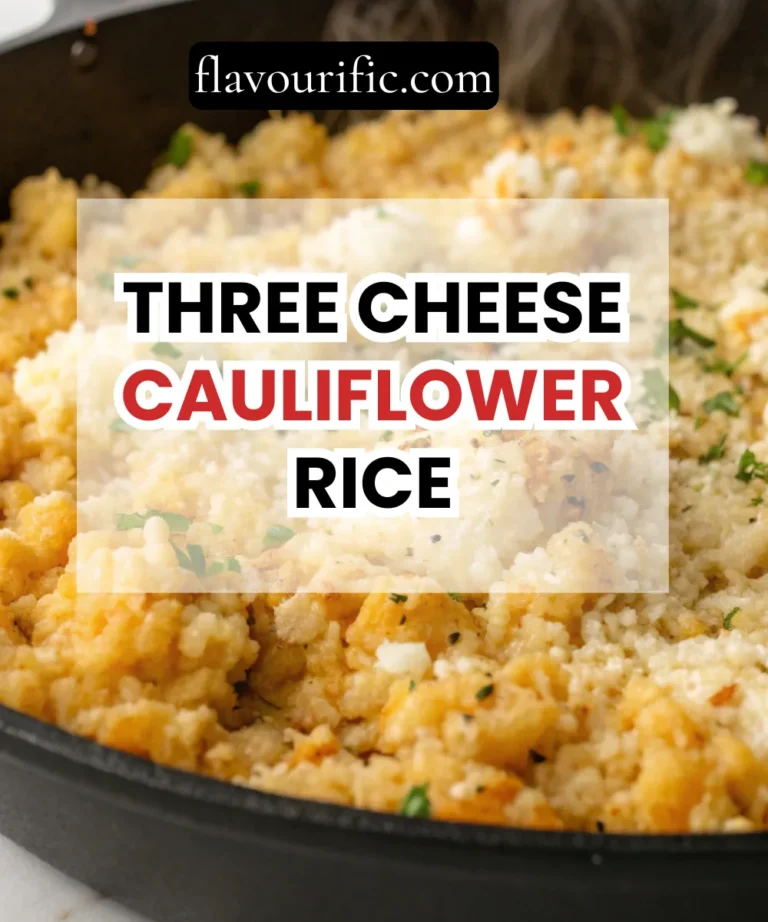 Three Cheese Cauliflower Rice