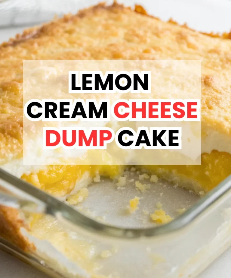 Lemon Cream Cheese Dump Cake