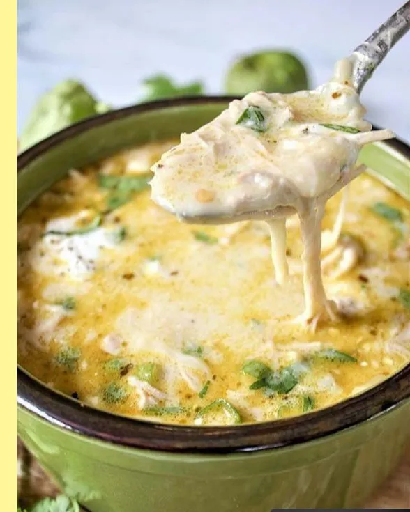 Green Chicken Enchilada Soup – Creamy and Cheesy 2 keep 1 2
