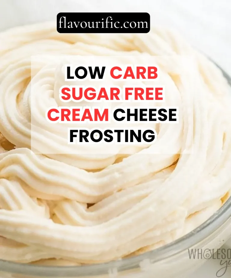 Low Carb Sugar Free Cream Cheese Frosting