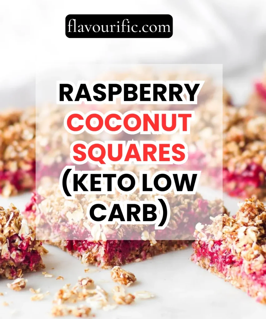 Raspberry Coconut Squares (Keto Low Carb) 1 Lemon 16