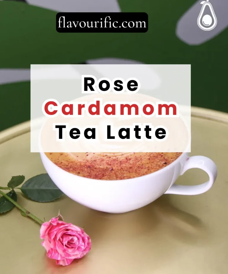 Rose Cardamom Tea Latte