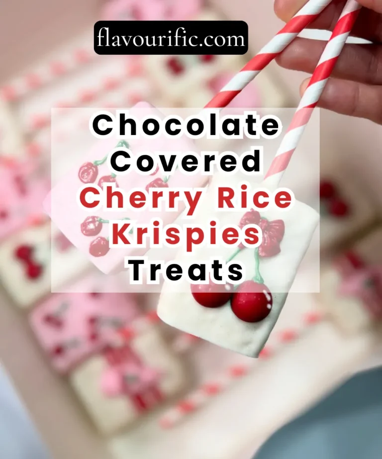 Chocolate Covered Cherry Rice Krispies Treats