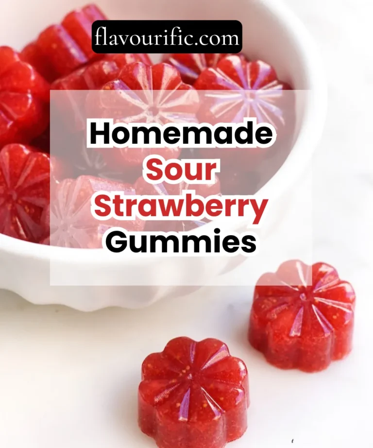 Homemade Sour Strawberry Gummies