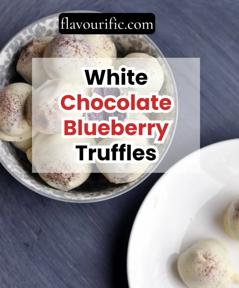 White Chocolate Blueberry Truffles