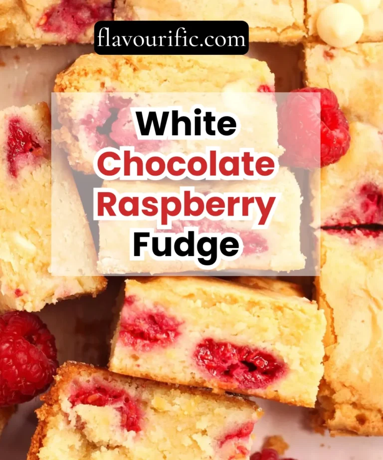White Chocolate Raspberry Fudge