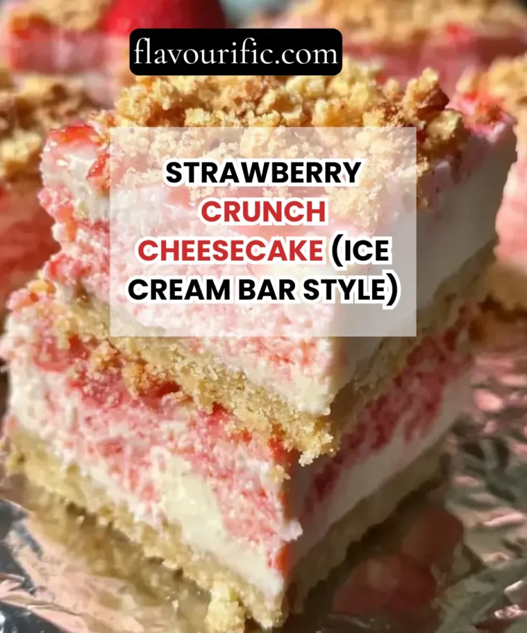 Strawberry Crunch Cheesecake (Ice Cream Bar Style)