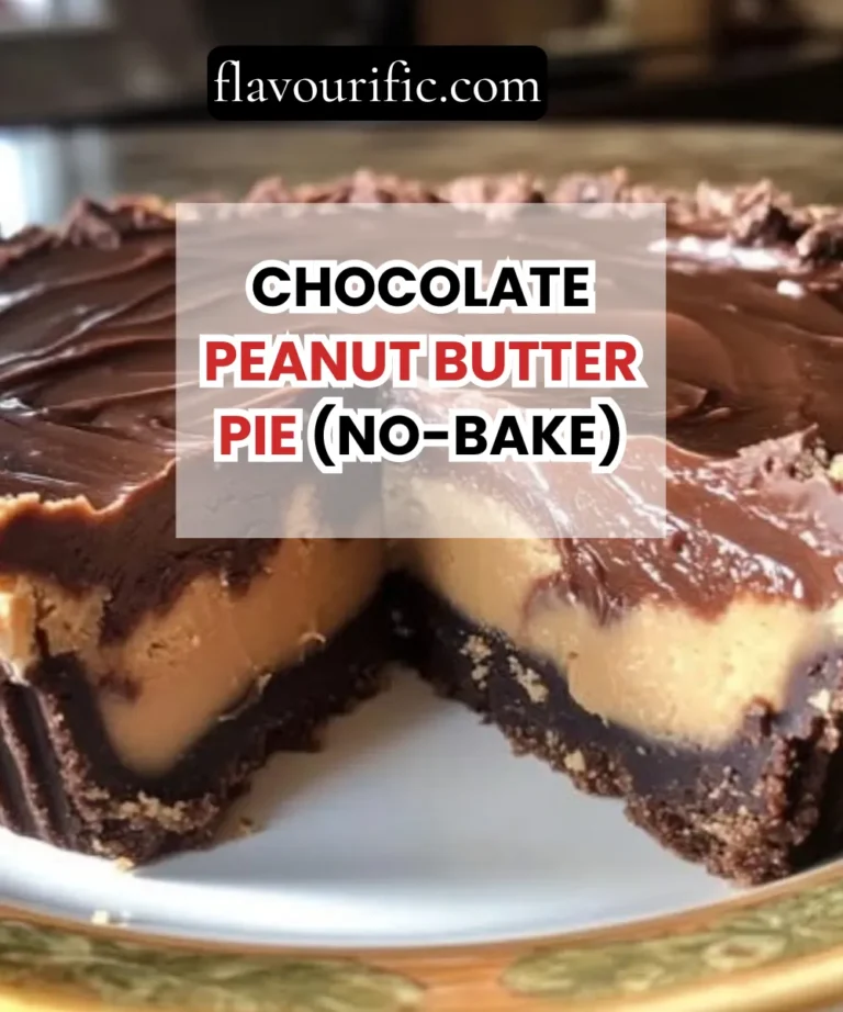 Chocolate Peanut Butter Pie (No-Bake)