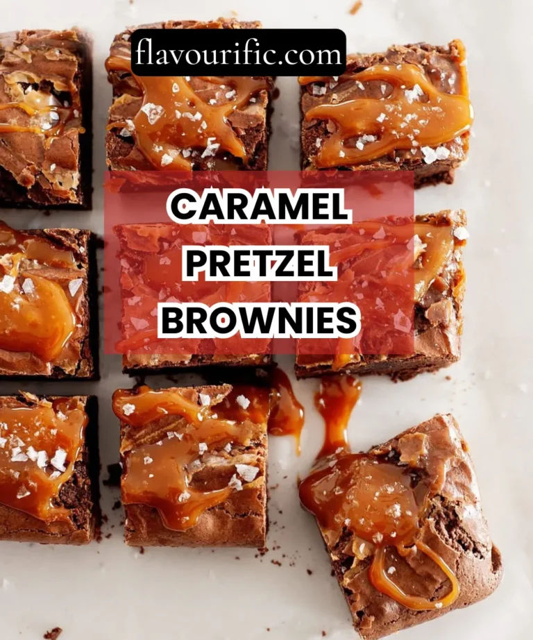 Caramel Pretzel Brownies
