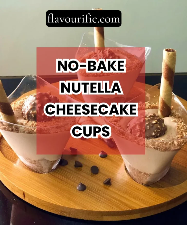 No-Bake Nutella Cheesecake Cups