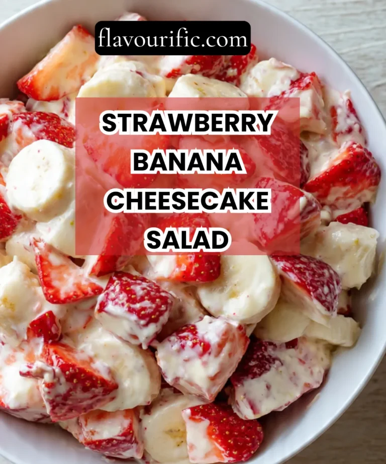 Strawberry Banana Cheesecake Salad