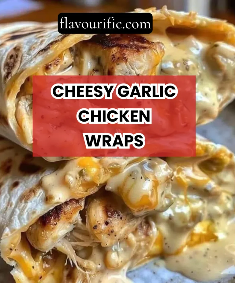 Cheesy Garlic Chicken Wraps