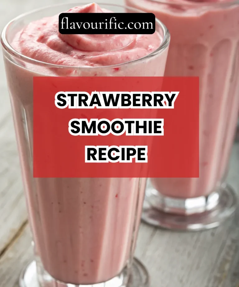 The Best Strawberry Smoothie Recipe (Thick, Creamy & Done in 5 Minutes)