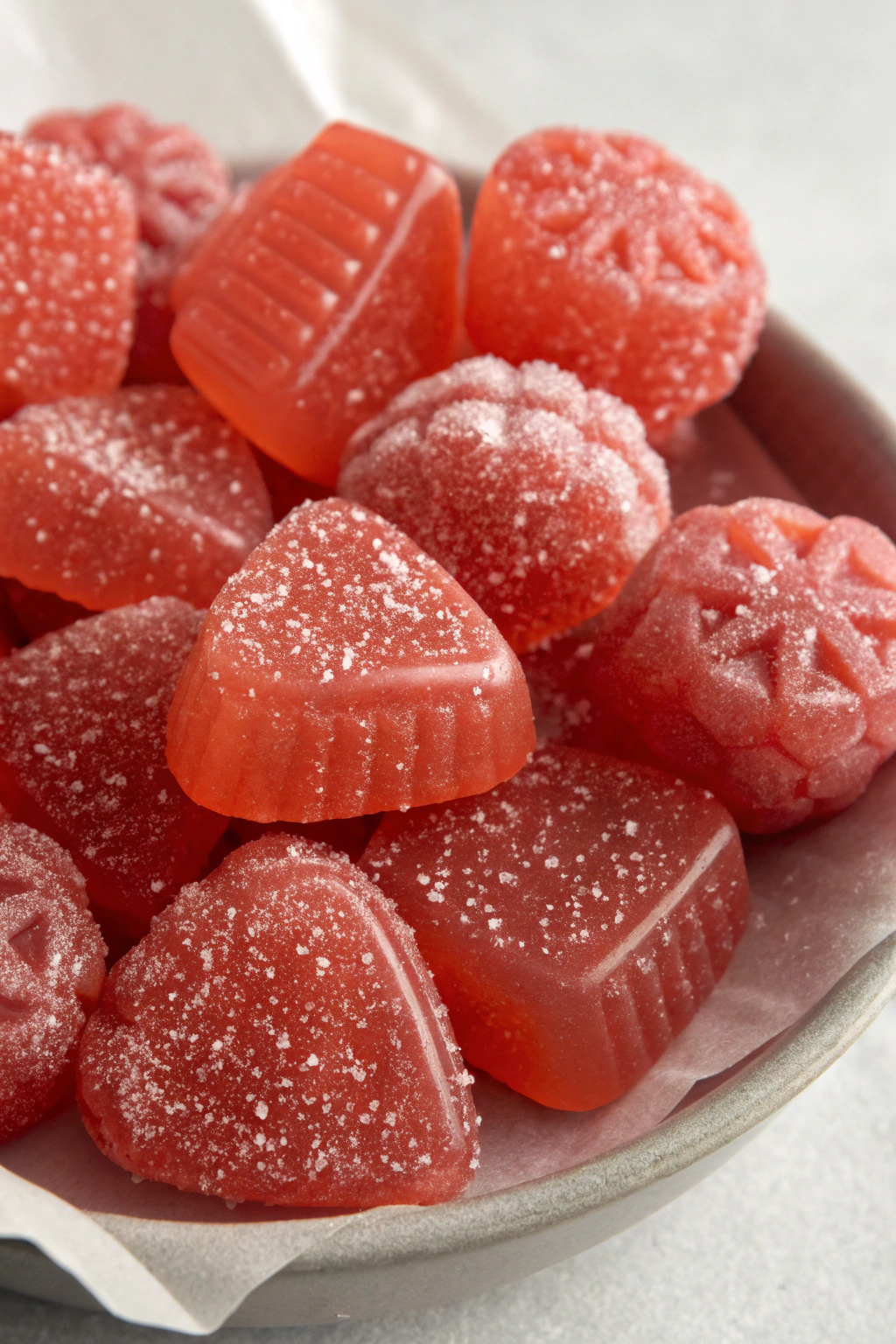 Homemade Sour Strawberry Gummies
