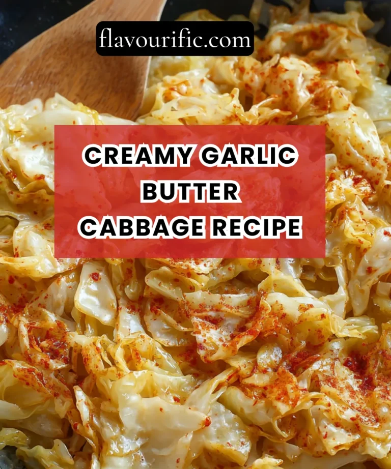 Creamy Garlic Butter Cabbage Recipe (Rich, Comforting & Ready in 20 Minutes)