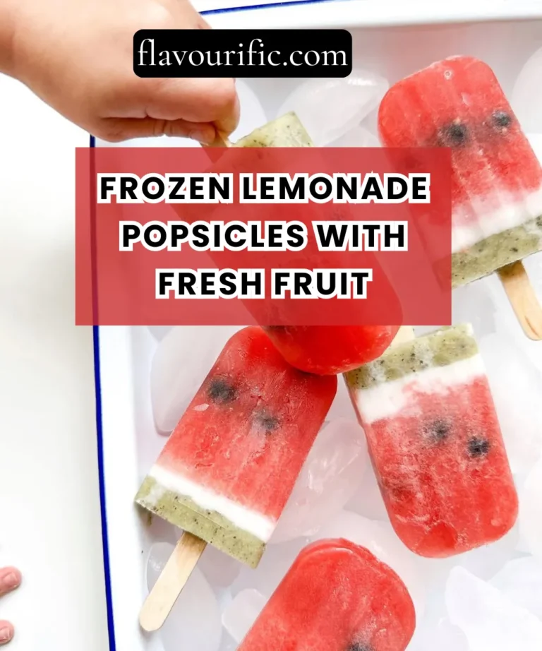 Frozen Lemonade Popsicles with Fresh Fruit (Bright, Tangy & Summer in Every Bite)