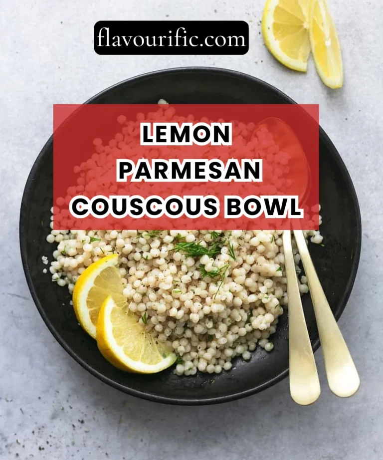 Lemon Parmesan Couscous Bowl (Light, Bright & Ready in 20 Minutes)