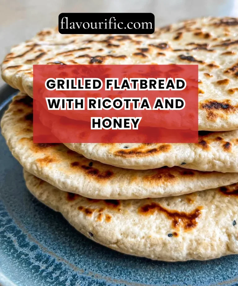 Grilled Flatbread with Ricotta and Honey