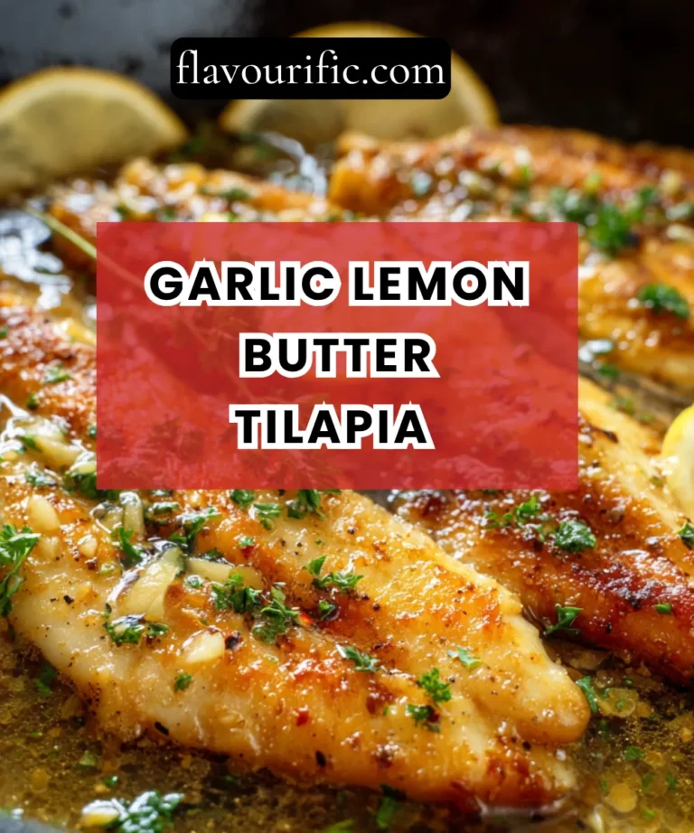 Garlic Lemon Butter Tilapia (Flaky, Golden & Ready in 20 Minutes)