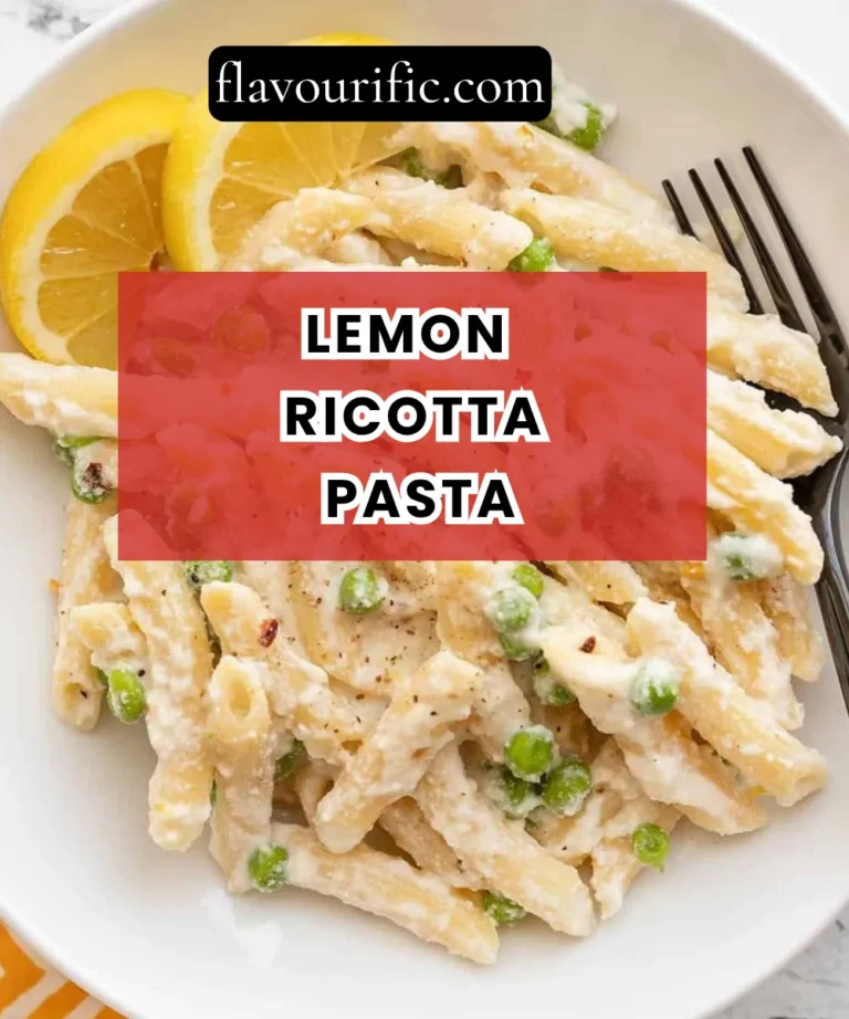 Lemon Ricotta Pasta Recipe (Creamy, Bright & Restaurant-Quality)