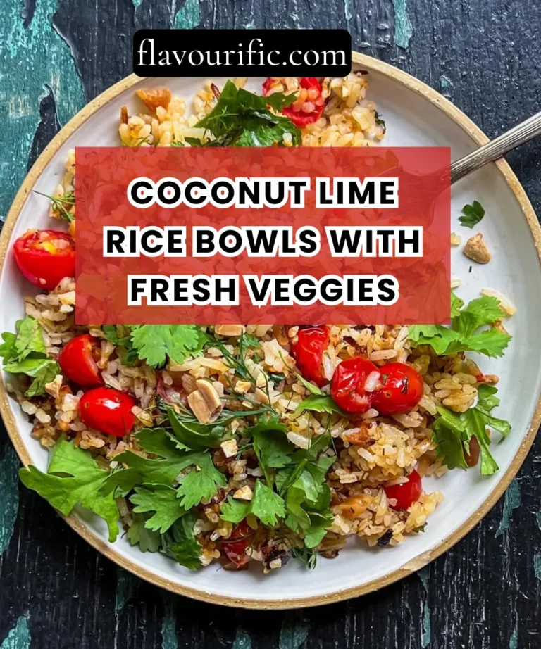 Coconut Lime Rice Bowls with Fresh Veggies Recipe (Bright, Tropical & Naturally Vegan)