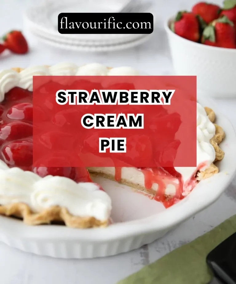 Strawberry Cream Pie Recipe (No-Bake, Creamy & Fresh)