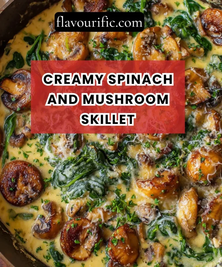 Creamy Spinach and Mushroom Skillet (Fast, Rich & Ready in 30 Minutes)