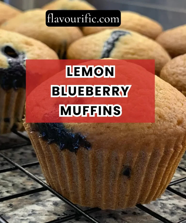 Lemon Blueberry Muffins Recipe (Bakery-Style, Zesty & Bursting with Berries)