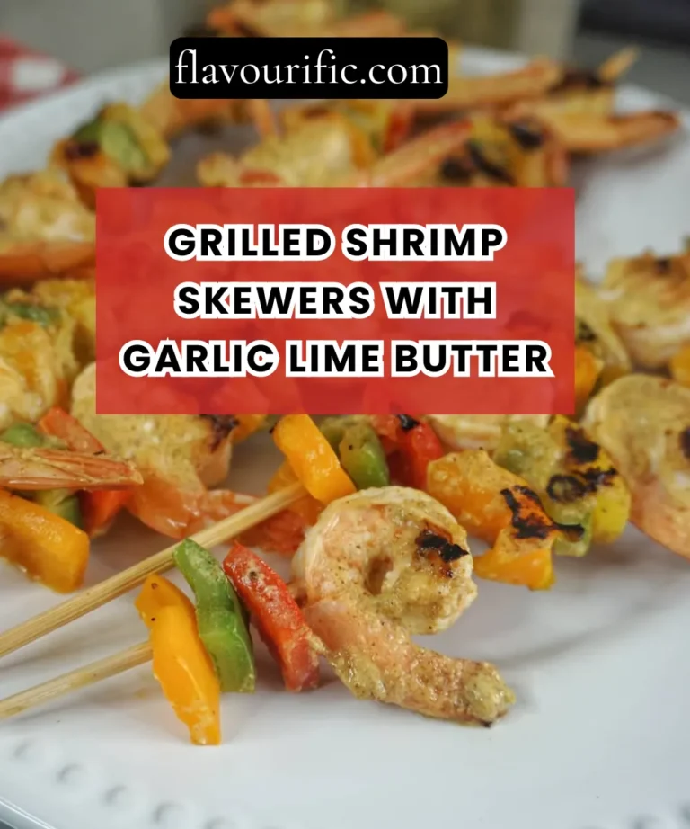 Grilled Shrimp Skewers with Garlic Lime Butter