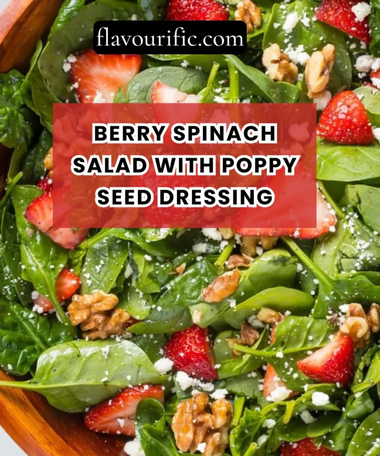 Berry Spinach Salad with Poppy Seed Dressing