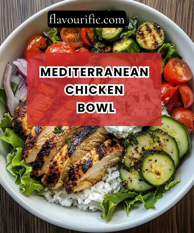 Mediterranean Chicken Bowl (Juicy, Herby & Built for Any Night of the Week)