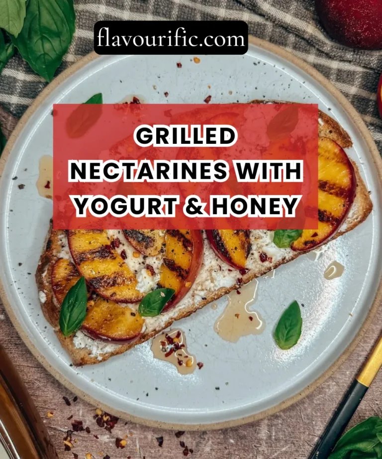 Grilled Nectarines with Yogurt & Honey – Elegant Summer Dessert