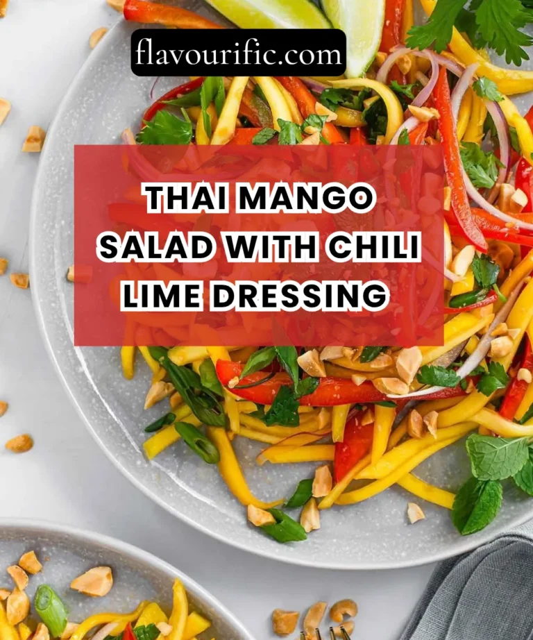 Thai Mango Salad with Chili Lime Dressing Recipe (Fresh, Spicy & Bursting with Flavor)