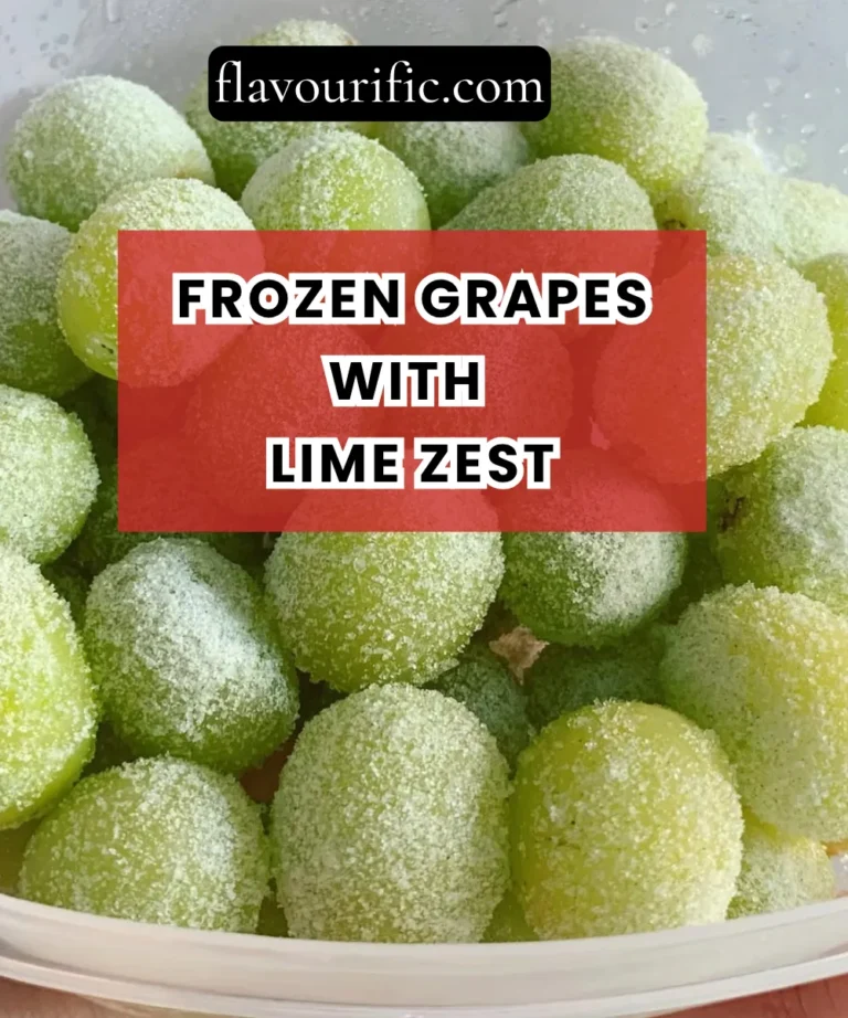 Frozen Grapes with Lime Zest Recipe – Viral Summer Snack Idea (Refreshing, Healthy & So Easy)