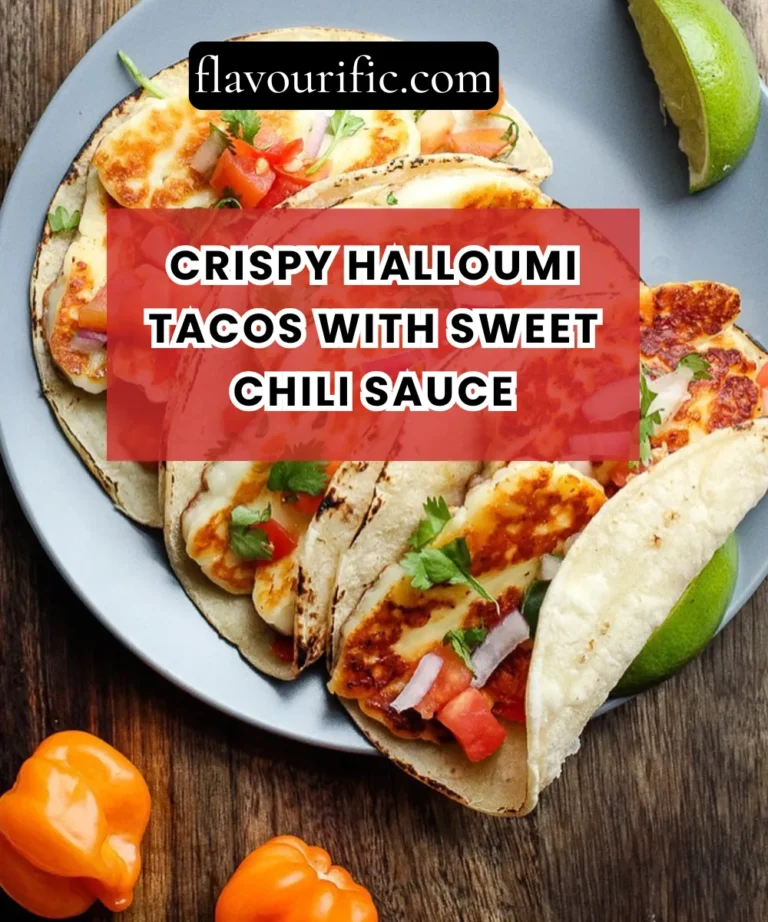 Crispy Halloumi Tacos with Sweet Chili Sauce