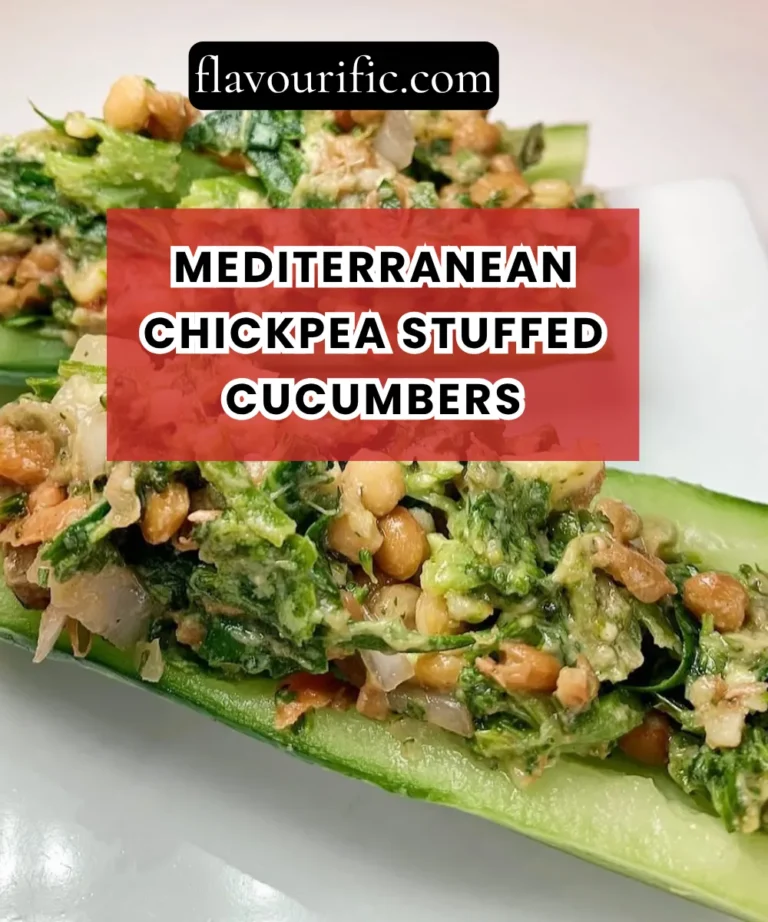 Mediterranean Chickpea Stuffed Cucumbers – Light Summer Snack Recipe (Fresh, Protein-Packed & No-Cook)