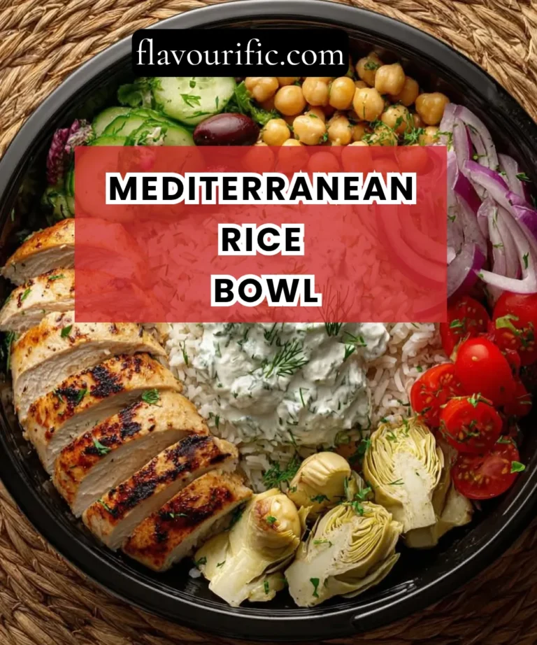 Mediterranean Rice Bowl (Fresh, Colorful & Packed with Flavor)