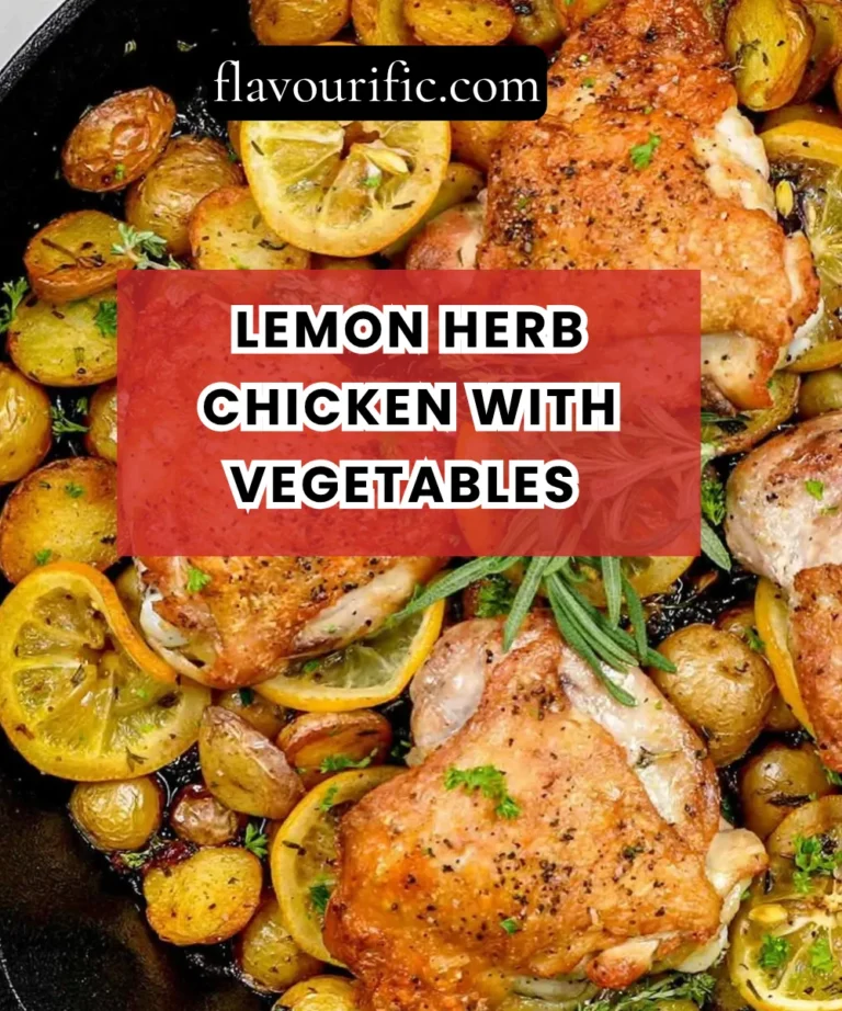 Lemon Herb Chicken with Vegetables Recipe (Fresh, Light & Oven-Baked)