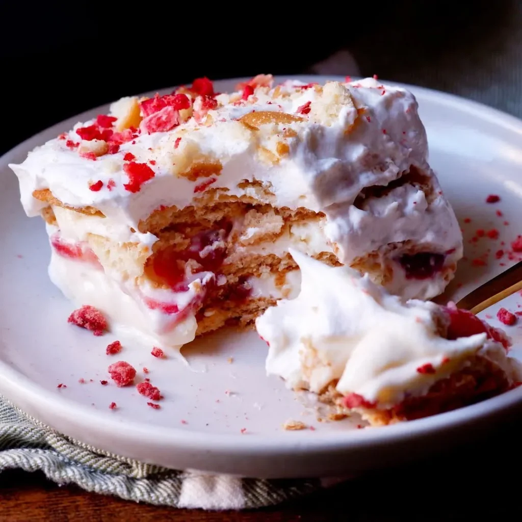 No-Bake Strawberry Icebox Cake Recipe (Cool, Creamy & Effortless) 2 keep 5 1