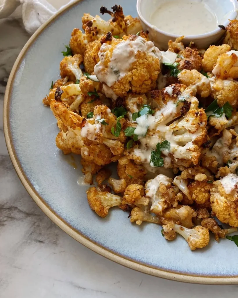 Roasted Cauliflower with Tahini Sauce Recipe (Nutty, Charred & Vibrant) 2 keep 8