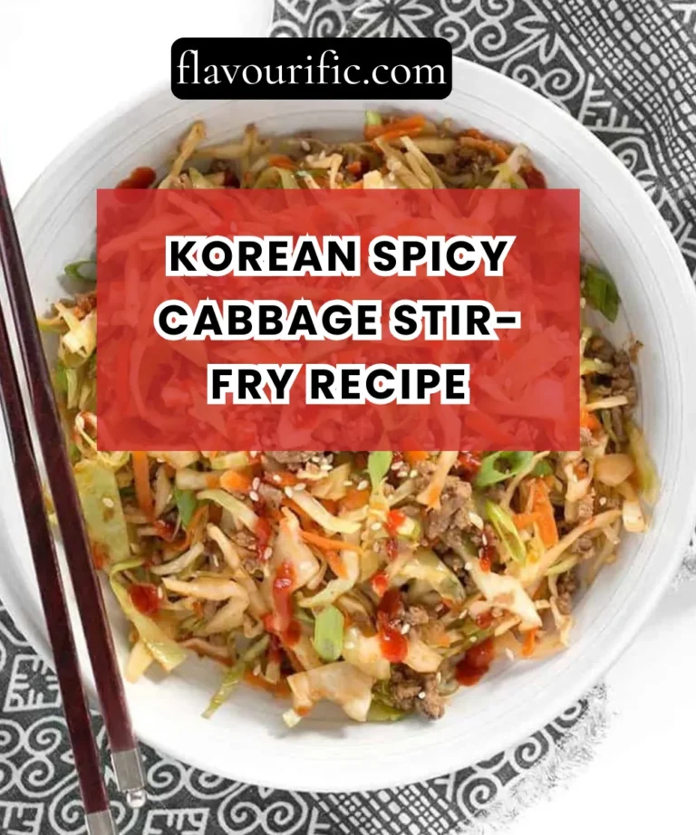 Korean Spicy Cabbage Stir-Fry Recipe (Bold, Tangy & Ready in 15 Minutes)