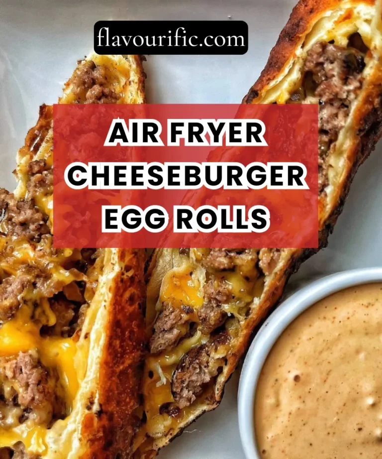 Air Fryer Cheeseburger Egg Rolls Recipe (Crispy, Cheesy & Totally Addictive)