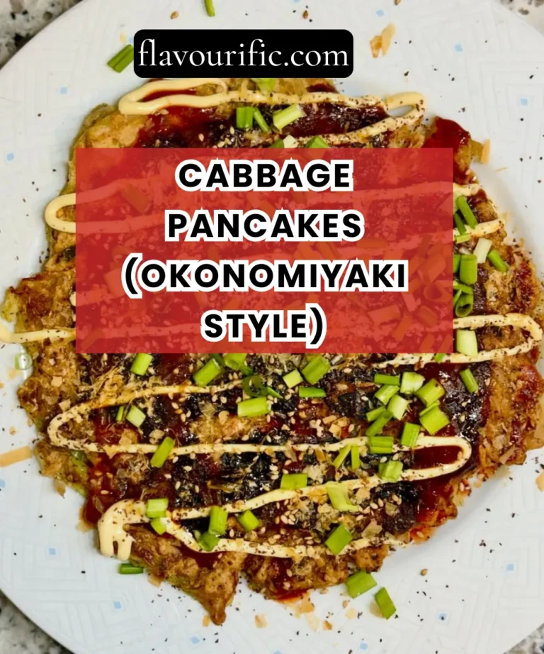 Cabbage Pancakes (Okonomiyaki Style) – Crispy, Savory & Completely Addictive